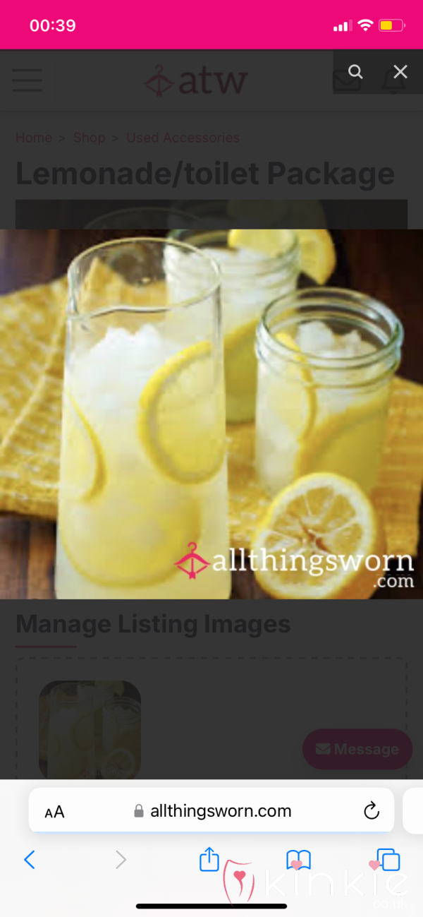 Lemonade Package/ Toilet