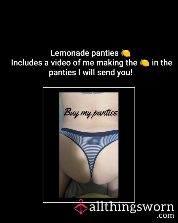 Lemonade 🍋 Panties W/ Video