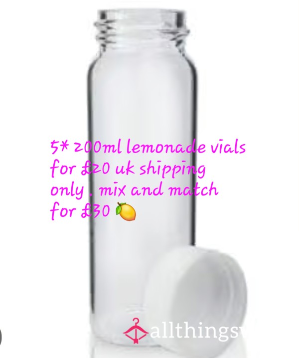 Lemonade Vials Or Mix And Match **