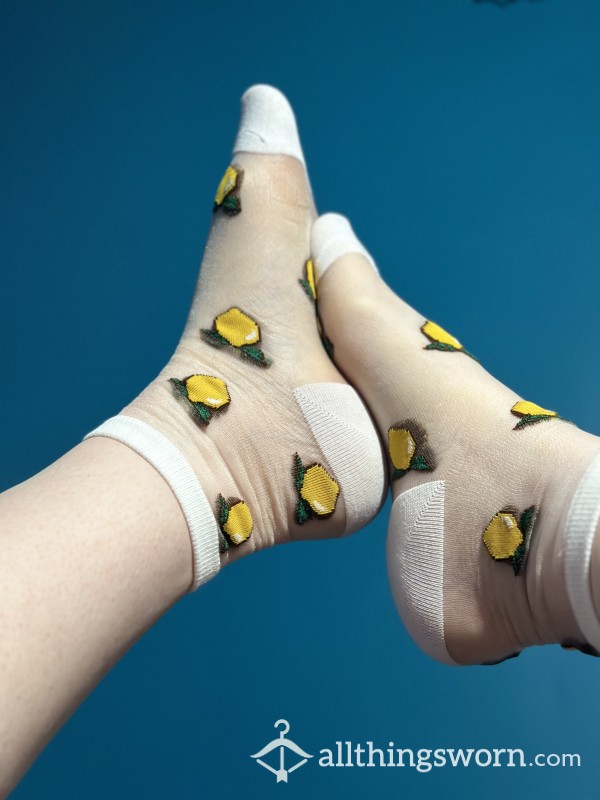 Sheer Lemon Socks! 🍋