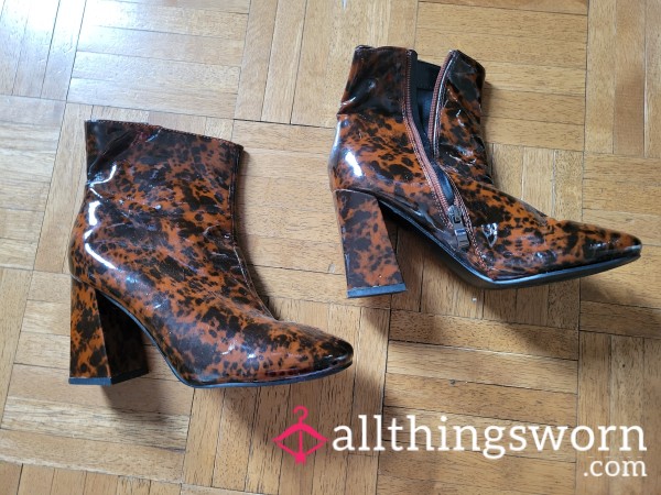 Leopard Heel Boots