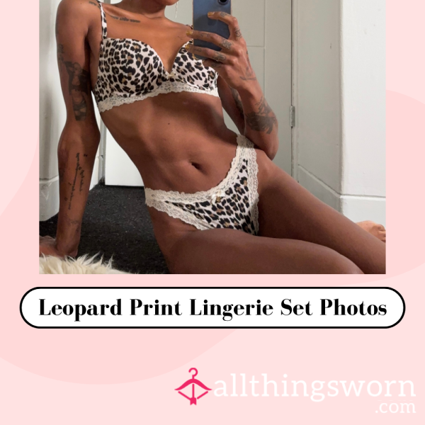 🐆 Leopard Lingerie Set - X10 Photos 🐆