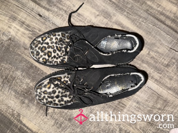 Leopard Platform Shoes - EXTREMELY Worn