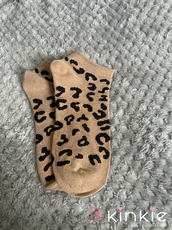 Leopard Print Ankle Socks