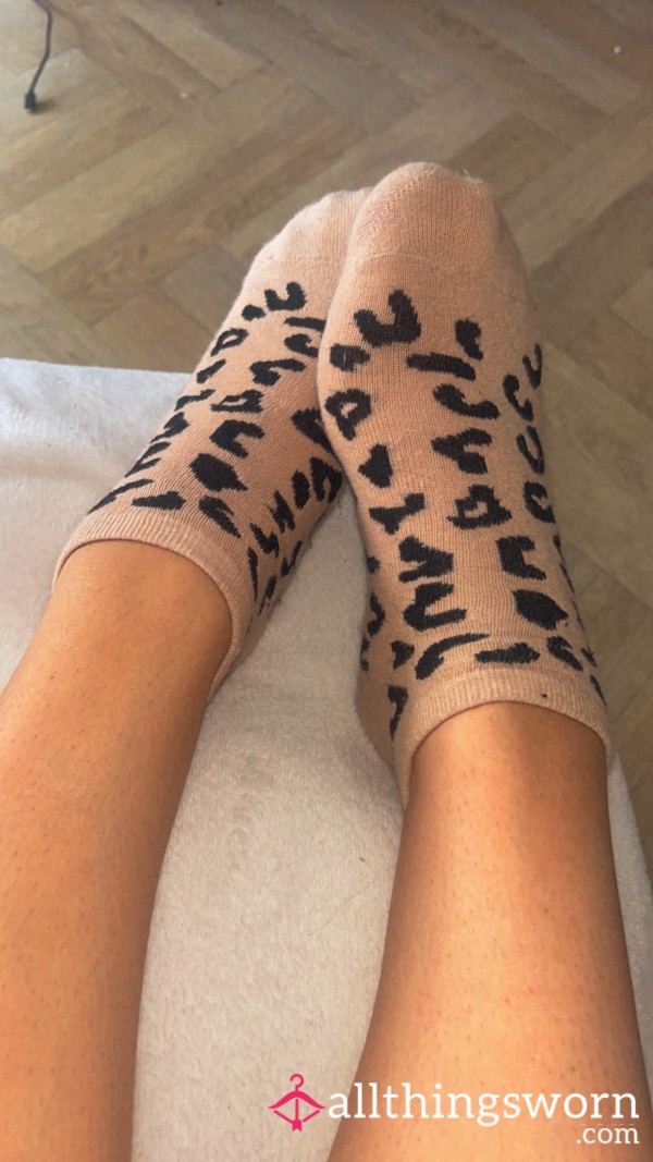 Leopard Print Ankle Socks