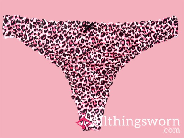Leopard Print BBW Thong 🩷