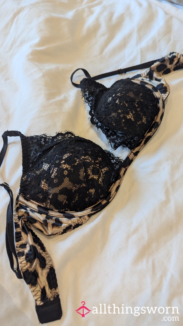 Leopard Print Bra
