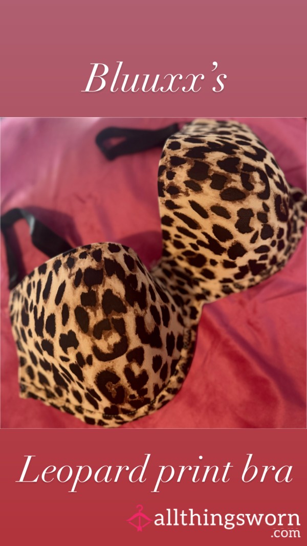 Leopard Print Bra