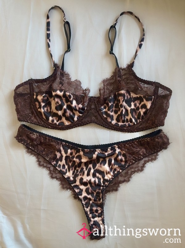 🐆Leopard Print Bra And Panties Set🐆