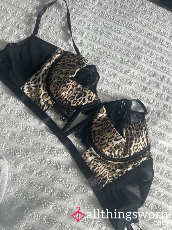 Leopard Print Bra Size 34F