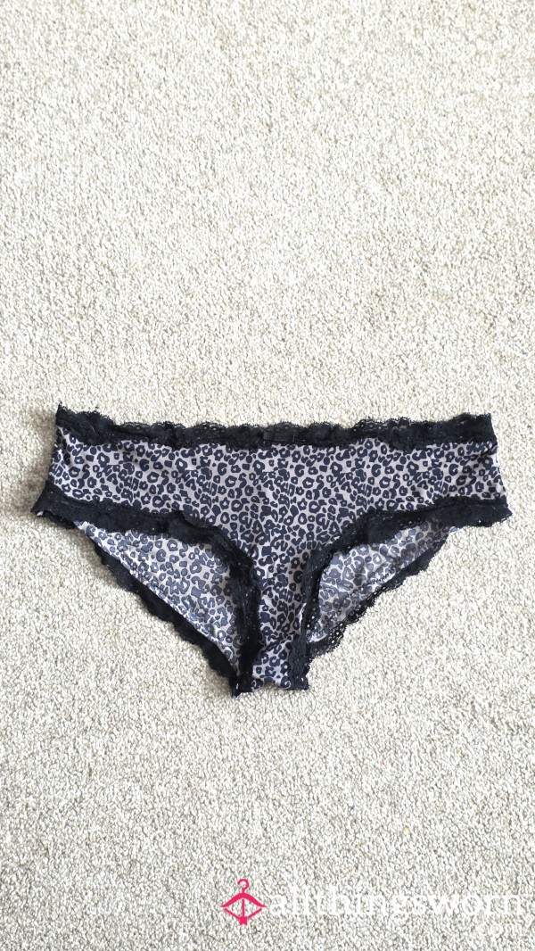 Leopard Print Brazilian Lace Lines Pants