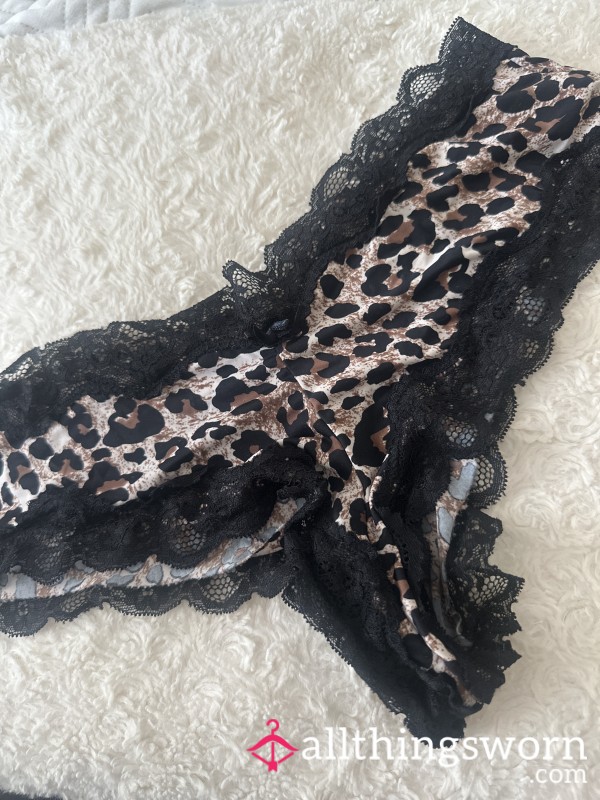 Leopard Print Cheeky SATIN Panties