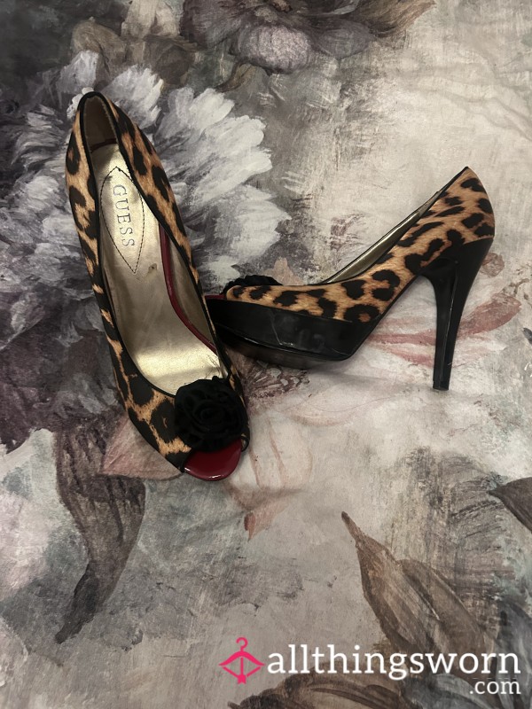 Leopard Print Heels – Worn, Wild & Ready 👠🐆