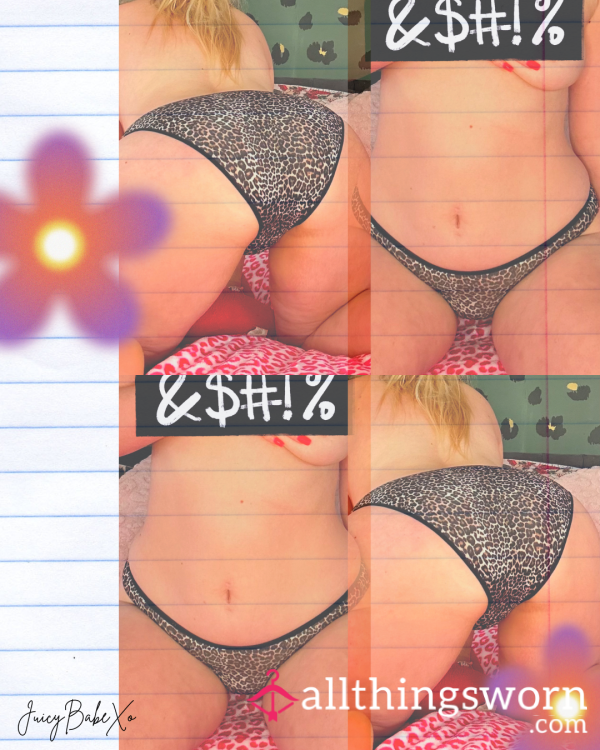 LEOPARD PRINT PANTIES PICS
