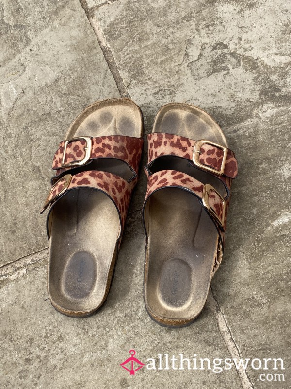 Leopard Print Sandals