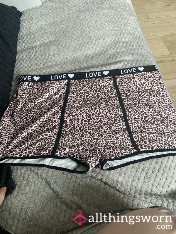 Leopard Print Silk Women’s Boxers