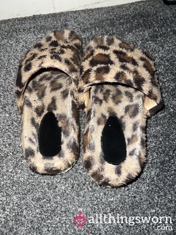 Leopard Print Sliders