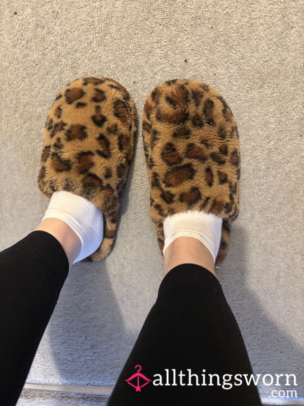 Leopard Print Slippers