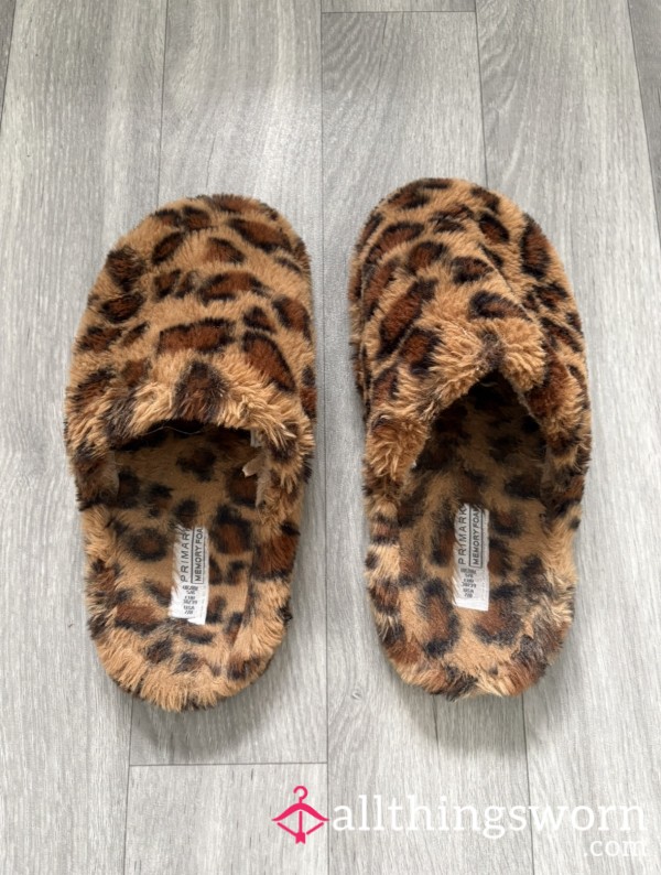 Leopard Print Slippers