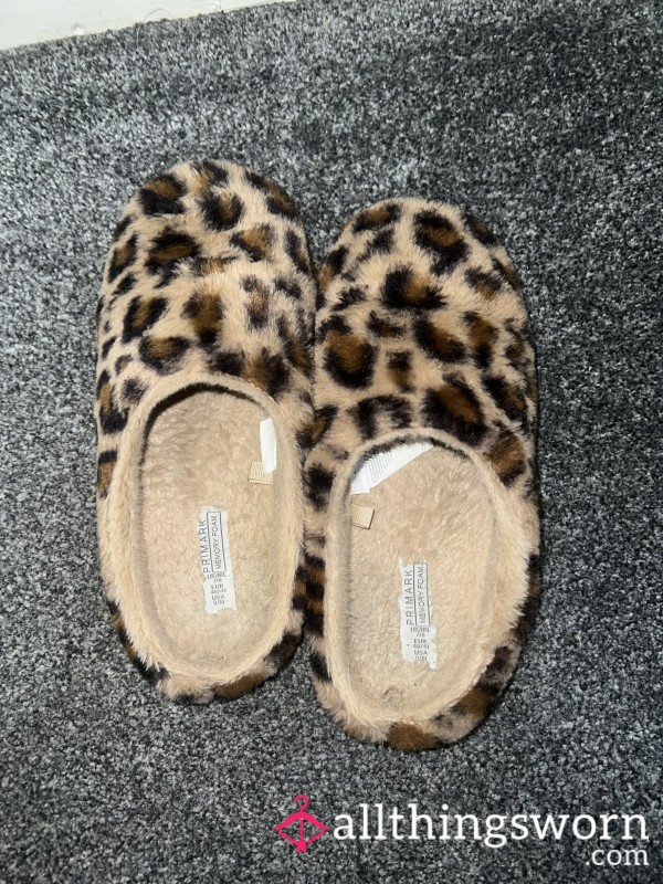 Leopard Print Slippers