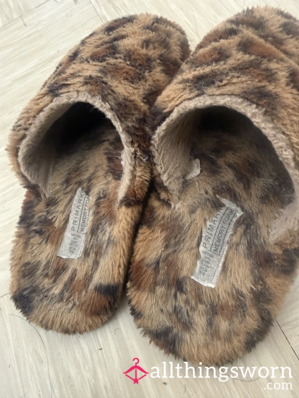 Leopard Print Slippers