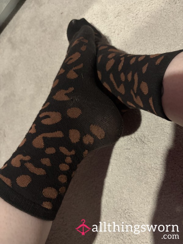 Leopard Print Socks