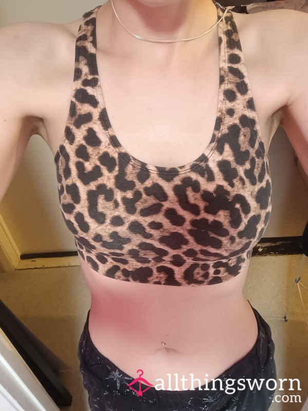 Leopard Print Sport Bra
