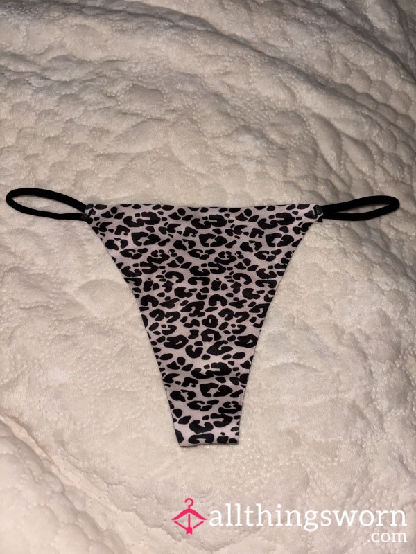 Leopard Print String Thong