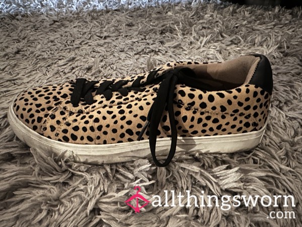 Leopard Print Tennis Shoes
