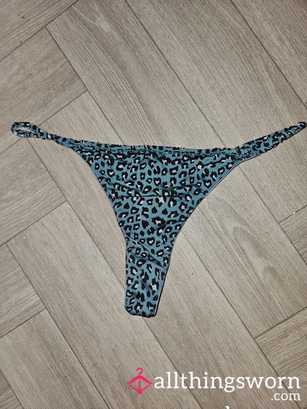 Leopard Print Thong