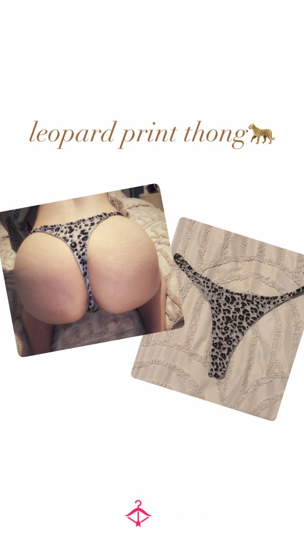 Leopard Print Thong 🐆