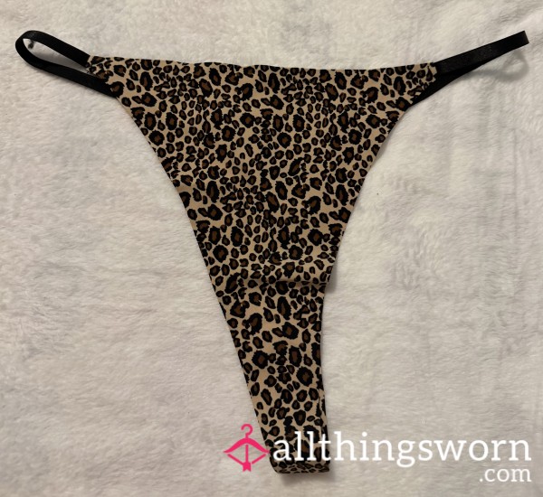 Leopard Print Thong  🤎