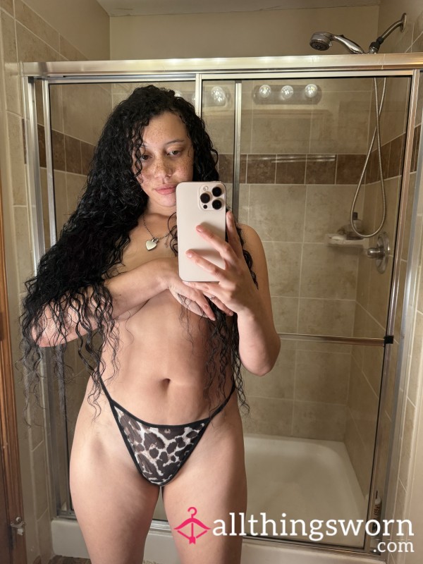 💦 Leopard Print Thong 💦