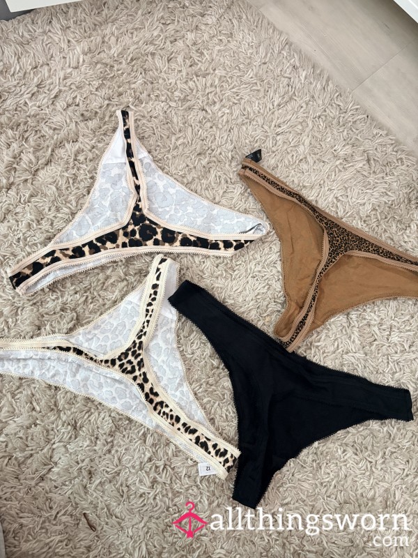 Leopard Print Thong Collection 🖤