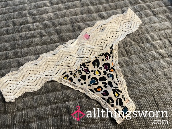 Lacy Lepord Thongs