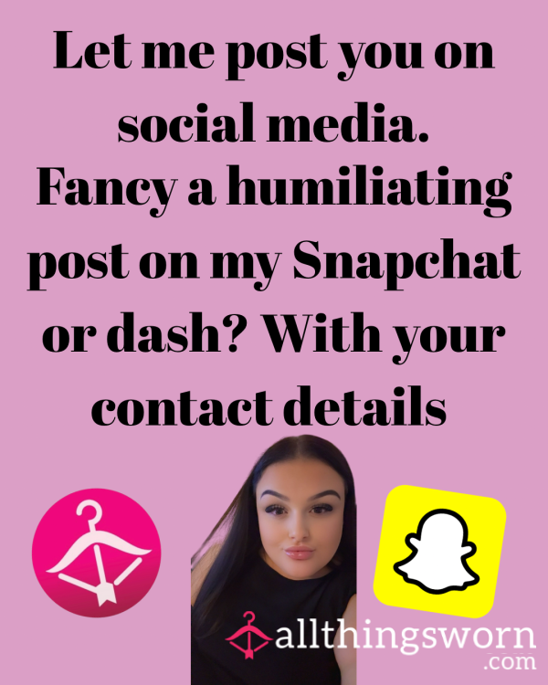 Let Me Create A Humiliating Post😈