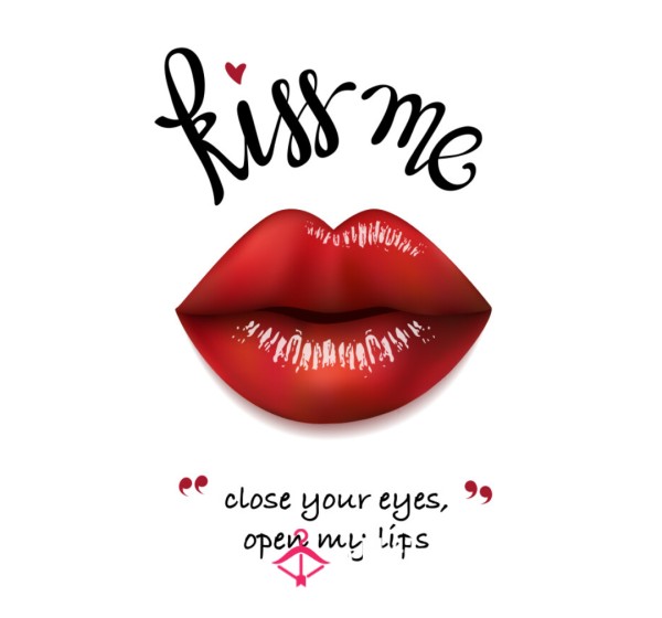 Let Me Kiss What You Like With Red Lipstick