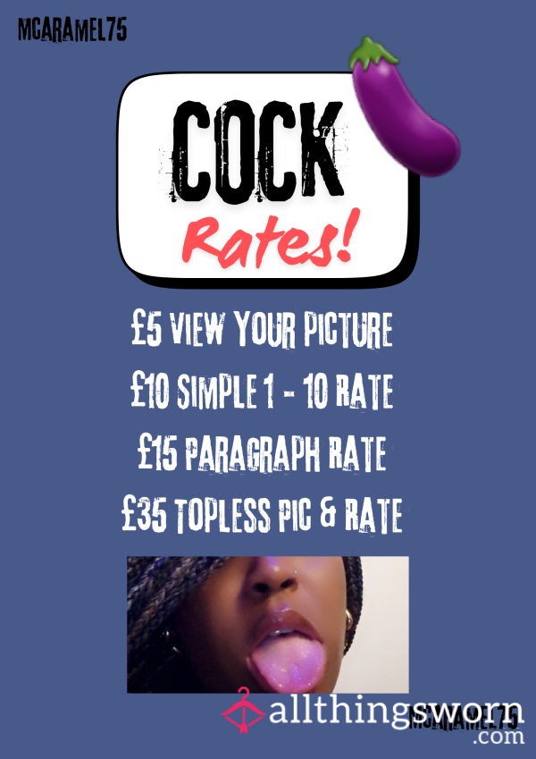 Let Me Rate That C*ck! 🧐🍆😈