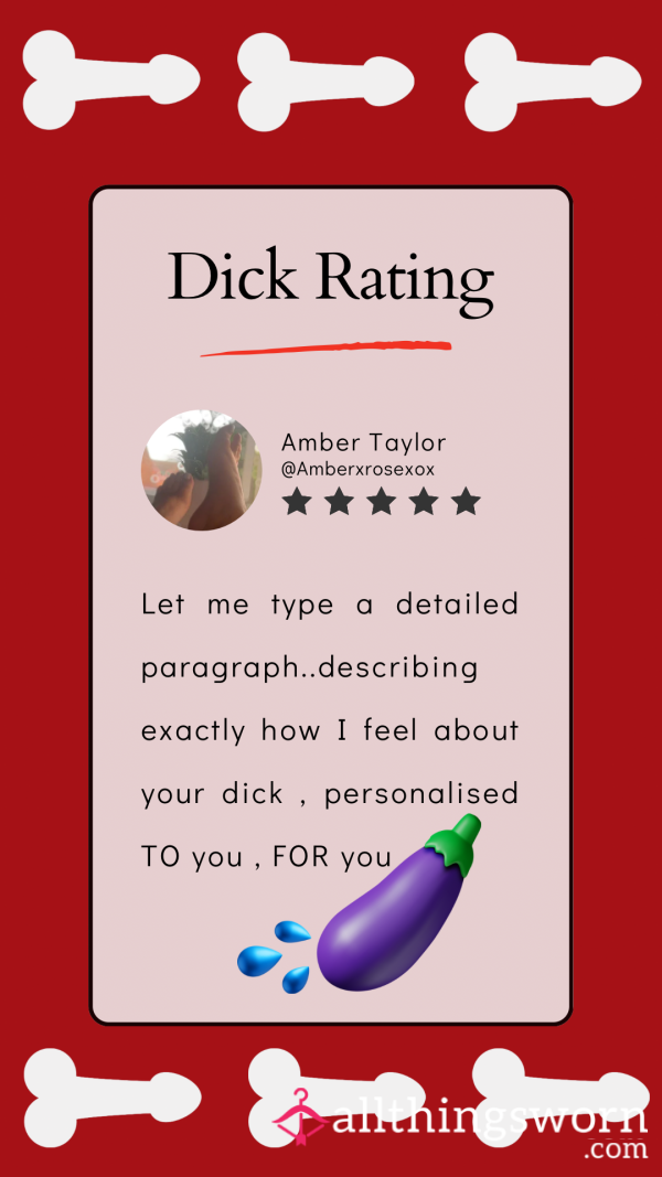Let Me Rate Your 🍆🫣