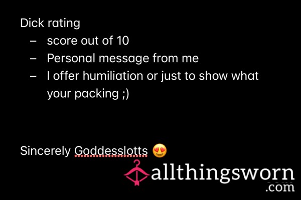 Let Me Rate Your C*ck