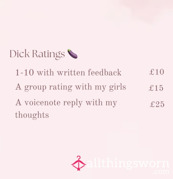 Let Me Rate Your D*ck