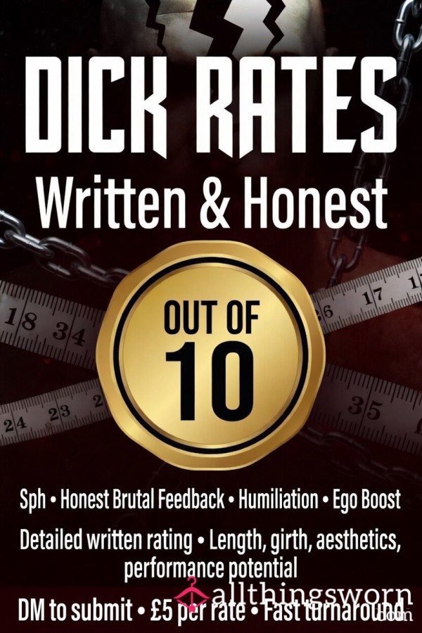 Let Me Rate Your D*ck 🍆