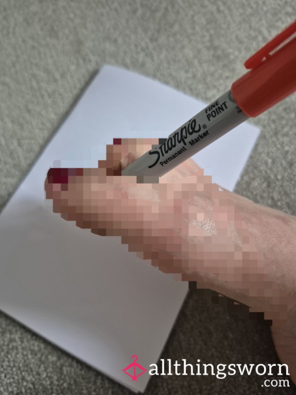 Let Me Write Your Name With My Foot 💋