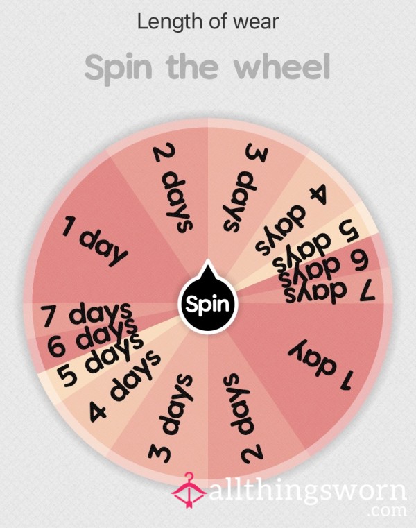 Let The Wheel Decide Your Fate! (Panty/Thong Edition)