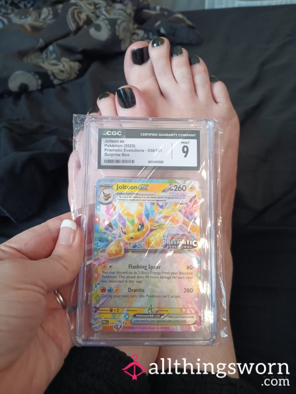 Let's Do Something New! Pokémon Graded Card With Goth Feet Pictures