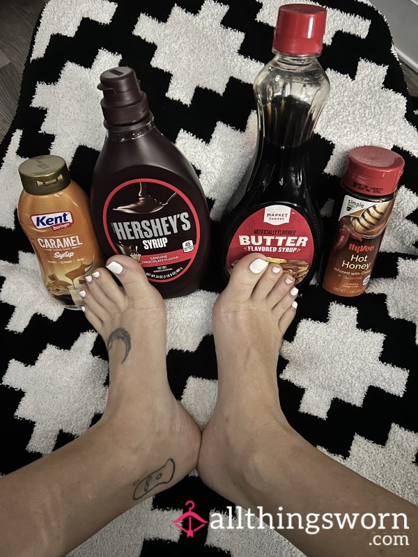 Let’s Get Messy-What Should We Pour On My Feet