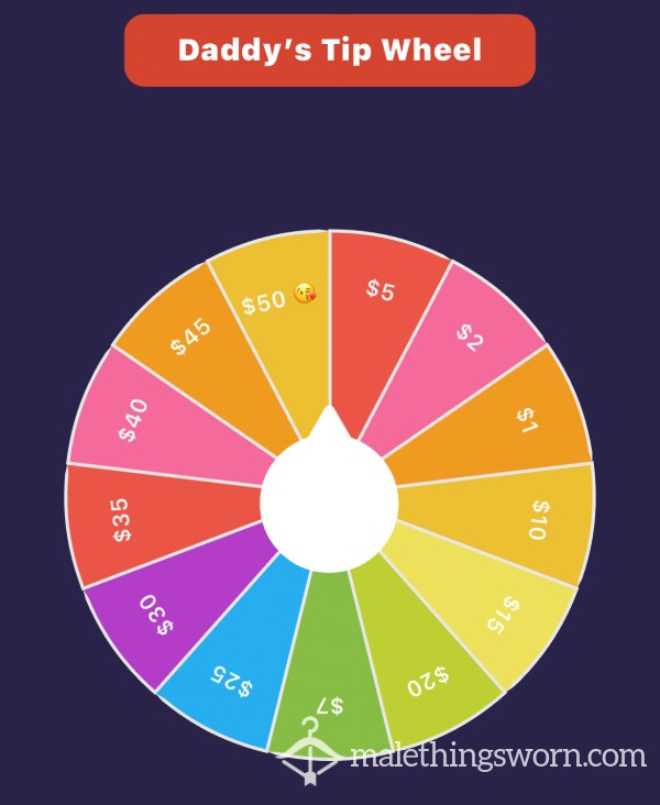 Let’s Play A Game - Daddy’s Tip Wheel 💸