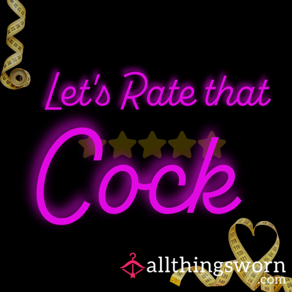Let's Rate That C*ck.
