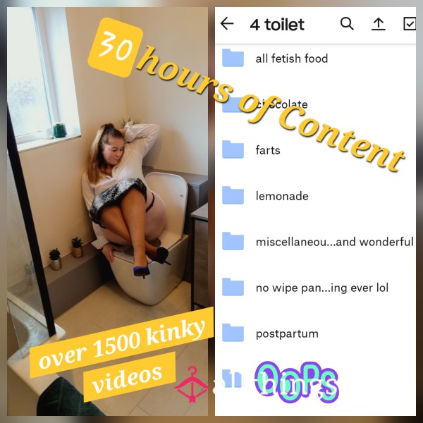 Lifetime Access To My Extras Large Bathroom Drive ♥️🙈 OVER 2000 Videos 🙂 Around 35 Hours Of Filthy Content