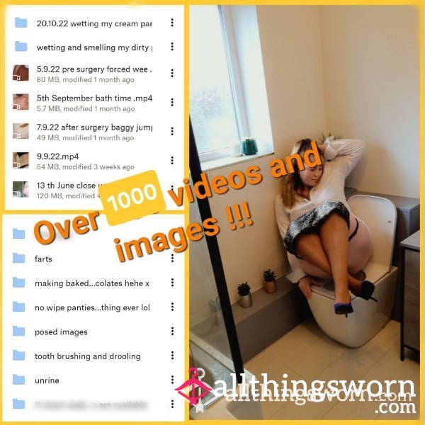 Lifetime Access To My Extras Large Toilet Drive Add To Every Week ♥️🙈 OVER 1000 Videos 🙂 Ur*ne Denial/ Strip Tease /close Ups /golden Showers/ A** Spreading/ Indoor & Outdoors /POV And More